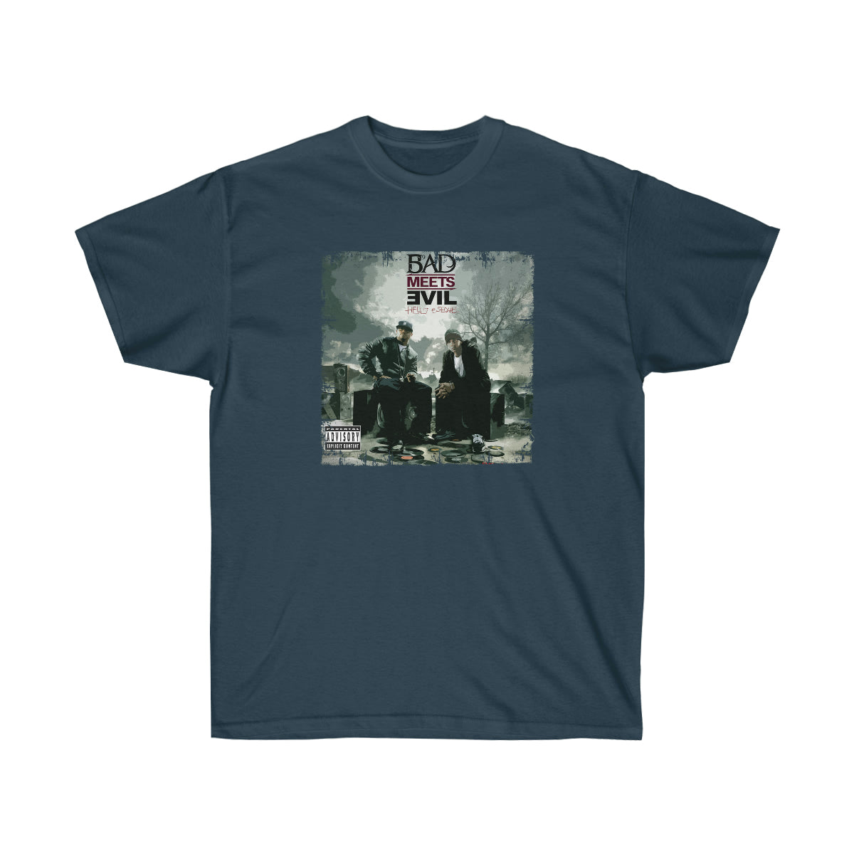 Bad Meets Evil Men T-Shirt - Blue Dusk, 2XL image