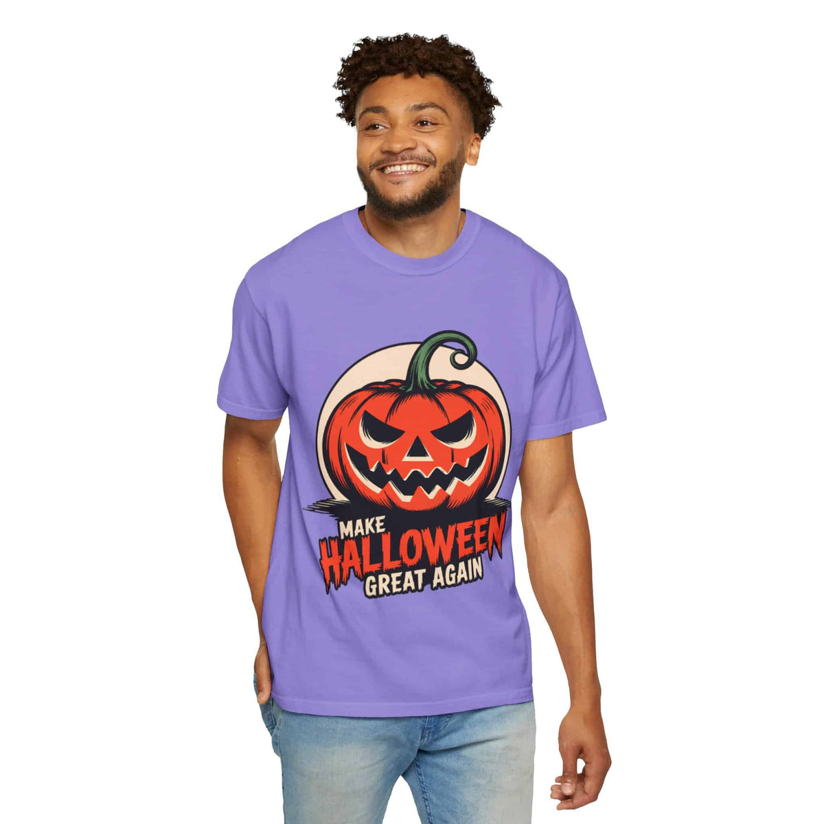Make Halloween Great Again Unisex Garment-Dyed T-shirt image 82
