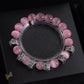 CH Cross Flower Ball Bracelet  - CH0075 - Pink image