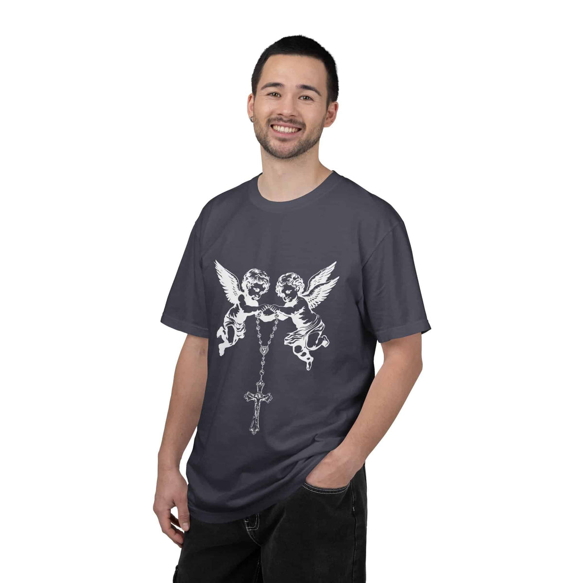 Heavenly Guardians Unisex Garment-Dyed T-shirt image 95