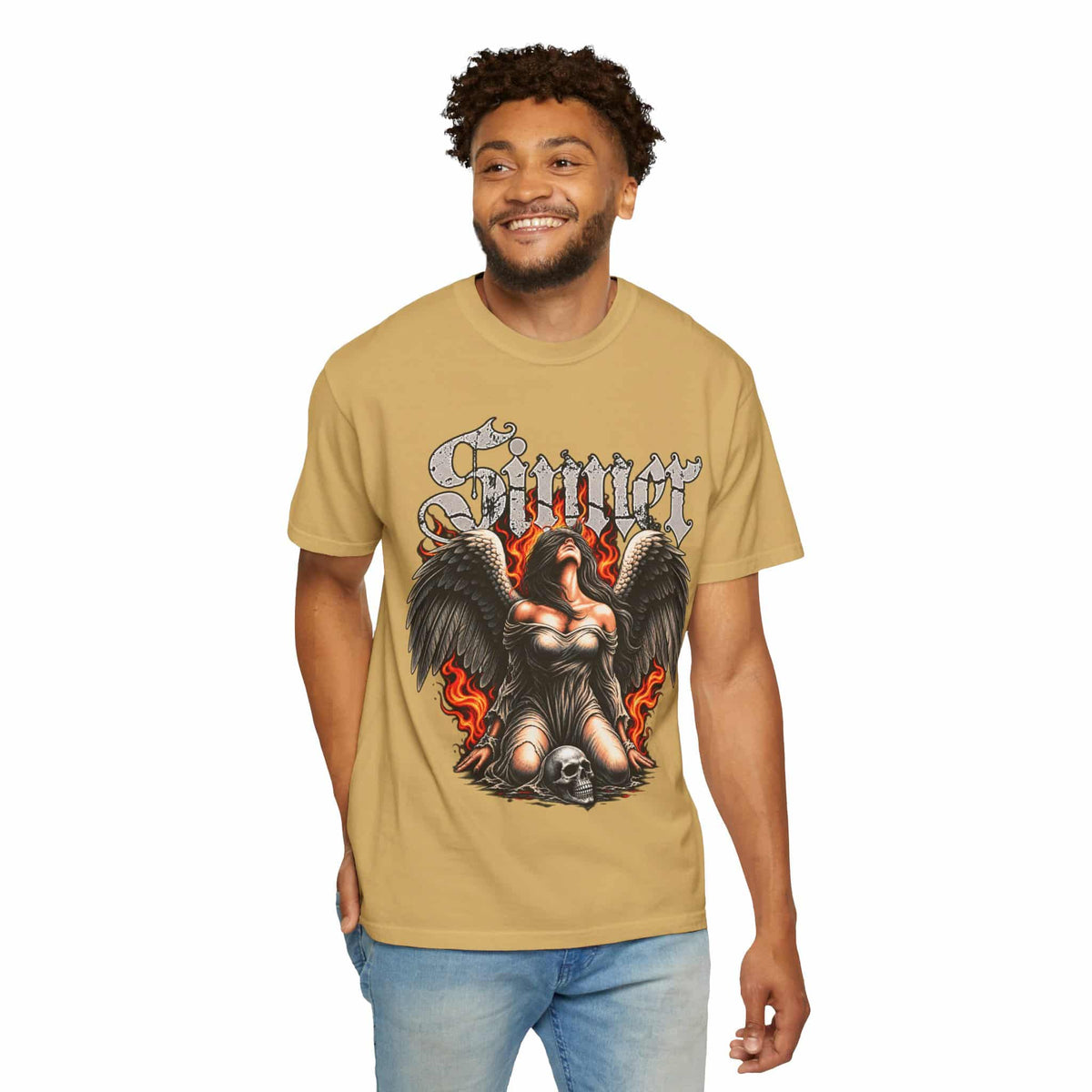 Sinner’s Flame Unisex Garment-Dyed T-shirt image 40