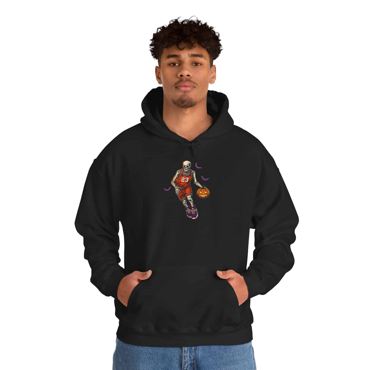 Halloween Basketball Hooded Sweatshirt image 5
