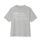 Grind Definition Unisex Oversized Boxy Tee - Athletic Heather, S image