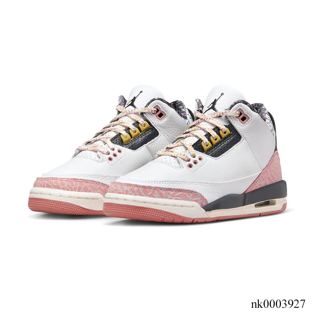 AJ 3 Red Stardust Shoes Sneakers - nk0003927 image 2