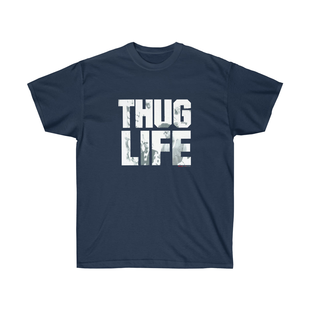2Pac Thug Life Air Black Men T-Shirt - Navy, 2XL image