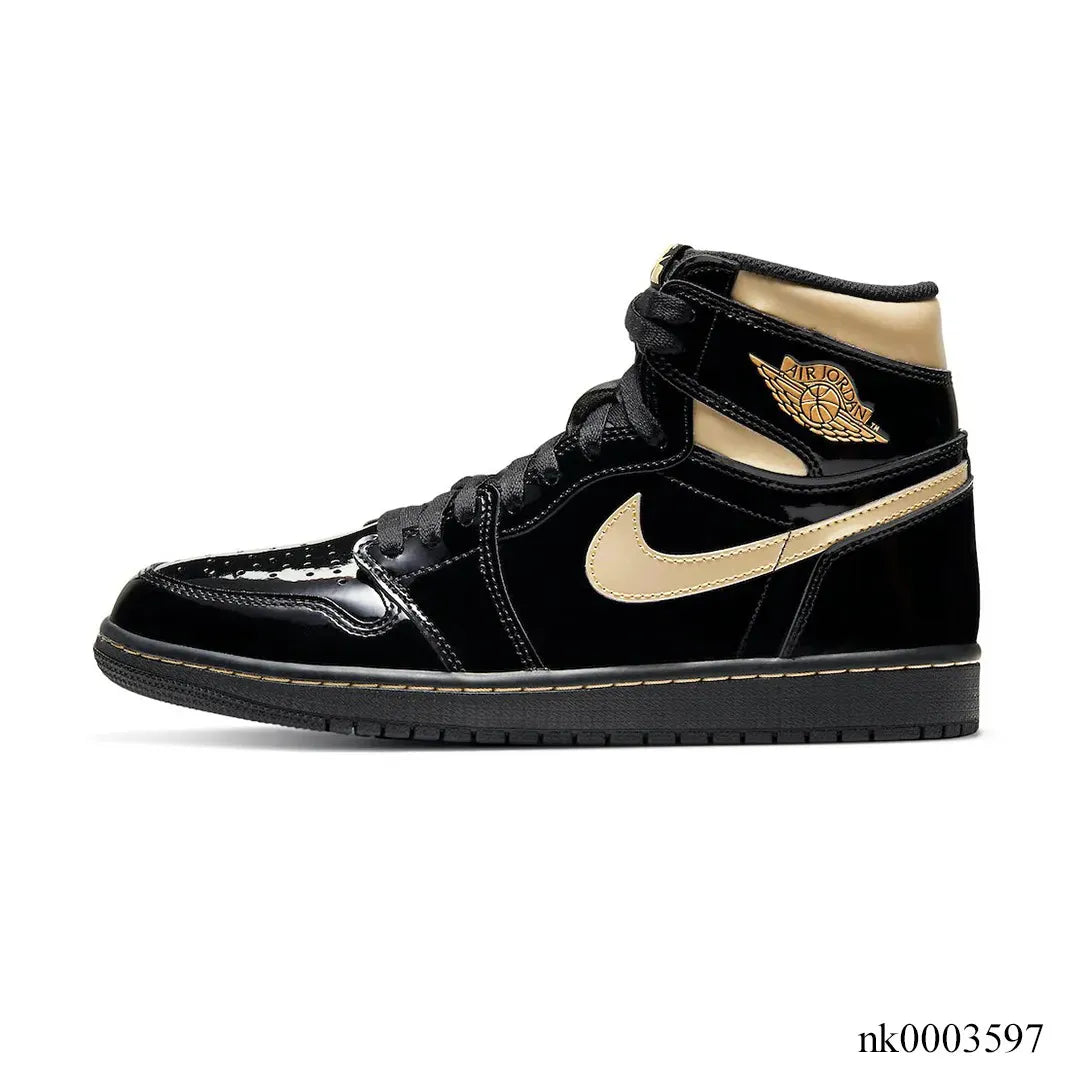 AJ 1 Retro HighBlack Metallic Gold 2020 Shoes Sneakers - nk0003597 image 1