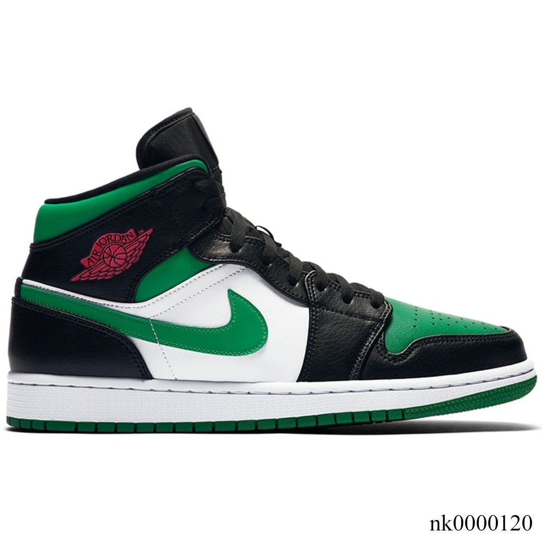 AJ 1 Mid Green Toe Shoes Sneakers - nk0000120 image 0