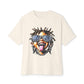 Diamond Drip Unisex Oversized Boxy Tee - Natural, L image
