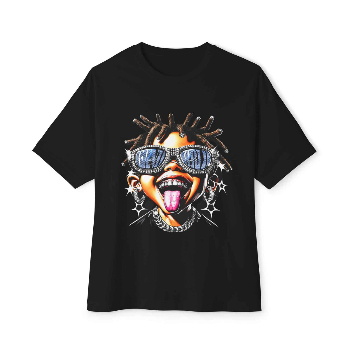 Diamond Drip Unisex Oversized Boxy Tee image 0