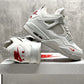 Nigel Sylvester x AJ 4 White Grey Mamba Shoes Sneakers - nk0004677 image 6