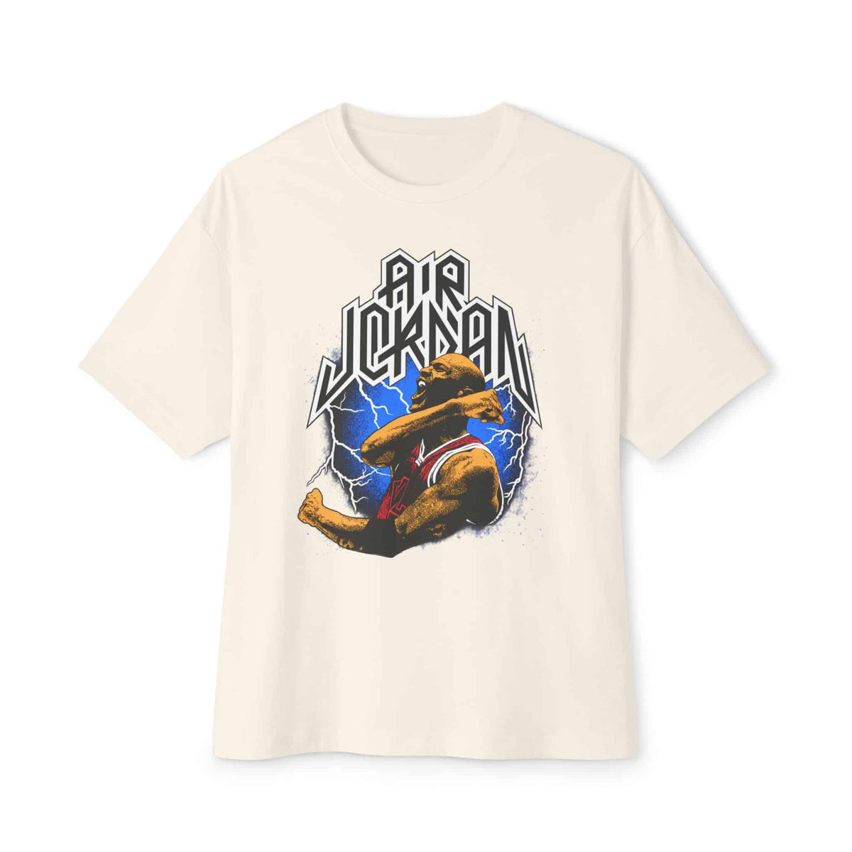 Airborne Legend Unisex Oversized Boxy Tee - Natural, 3XL image