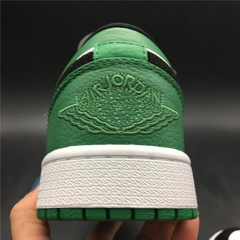 AJ 1 Low White Black Mystic Green Shoes Sneakers - nk0000303 image 14