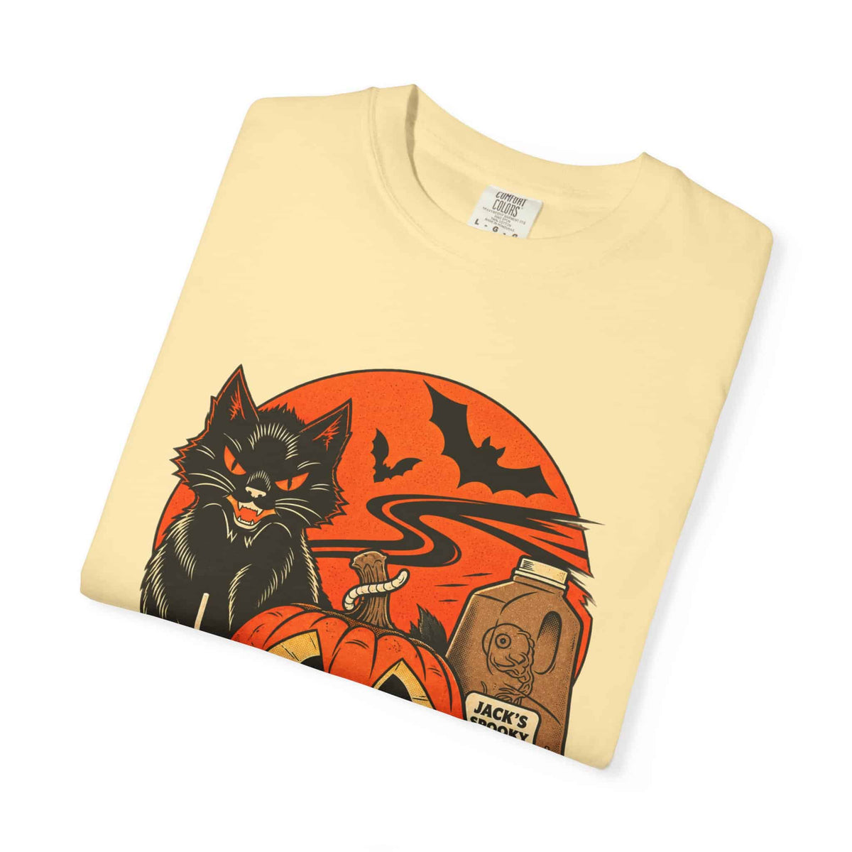 Midnight Cat Unisex Garment-Dyed T-shirt image 28