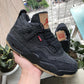 AJ 4 Retro Levi's Black (Levi's Tag) Shoes Sneakers - nk0000658 image 11