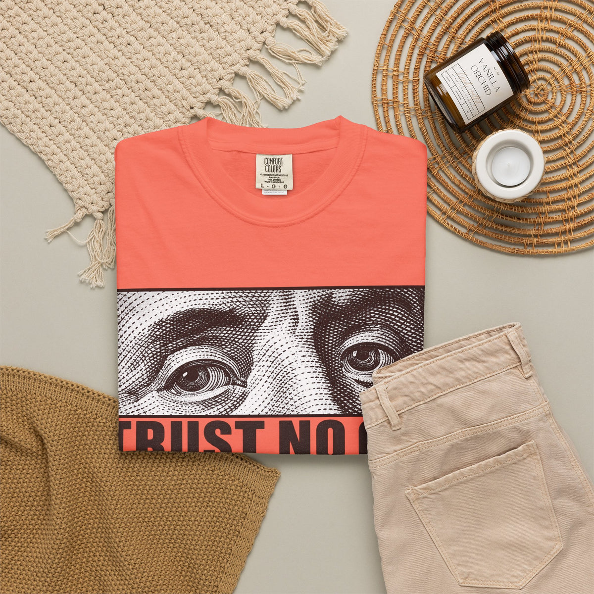 Graphic Print  Unisex Garment-Dyed T-shirt - POD0039 image 39