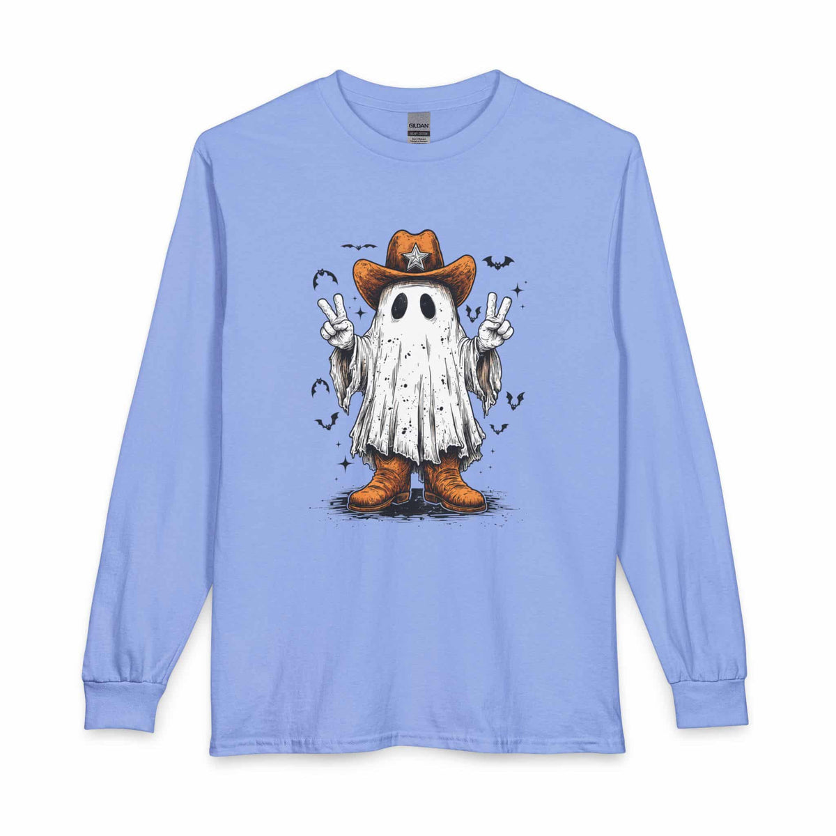 Howdy Ghost Long Sleeve T-Shirt image 4