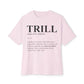 Trill Definition Unisex Oversized Boxy Tee - Soft Pink, 3XL image