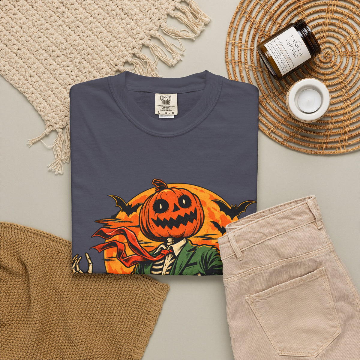 Spooky Season Unisex Garment-Dyed T-shirt image 92