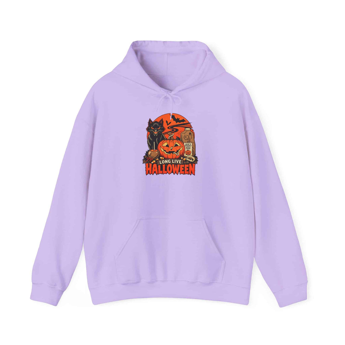 Midnight Cat Hooded Sweatshirt - S, Orchid image