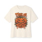 Trick or Treat Unisex Oversized Boxy Tee - Natural, S image