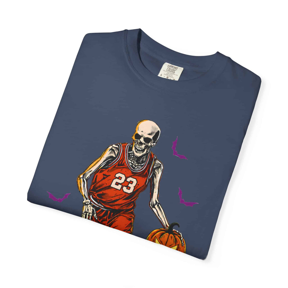 Halloween Basketball Unisex Garment-Dyed T-shirt image 62