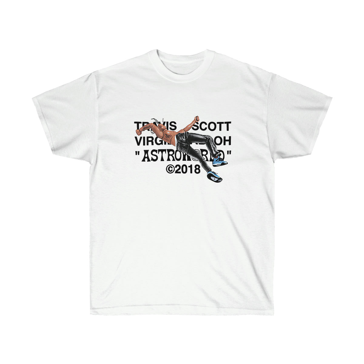 Travis Scott Virgil Abloh Astroworld Men T-Shirt - White, XL image