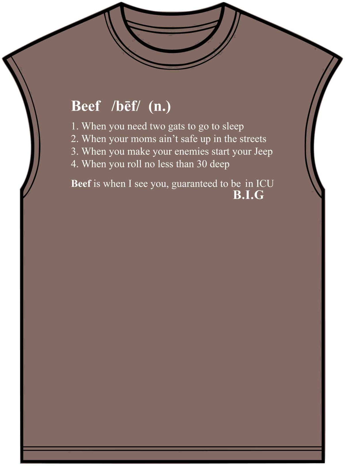 Beef Definition Unisex Garment-Dyed Muscle Tee image 4