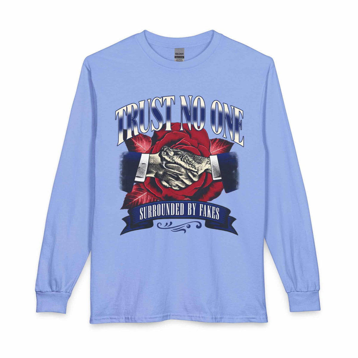 Graphic Print Long Sleeve T-Shirt - POD0037 image