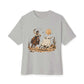 Halloween Cowboy Unisex Oversized Boxy Tee - Athletic Heather, XL image