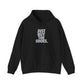 Graphic Print Hooded Sweatshirt - POD0033 - 4XL, Black image
