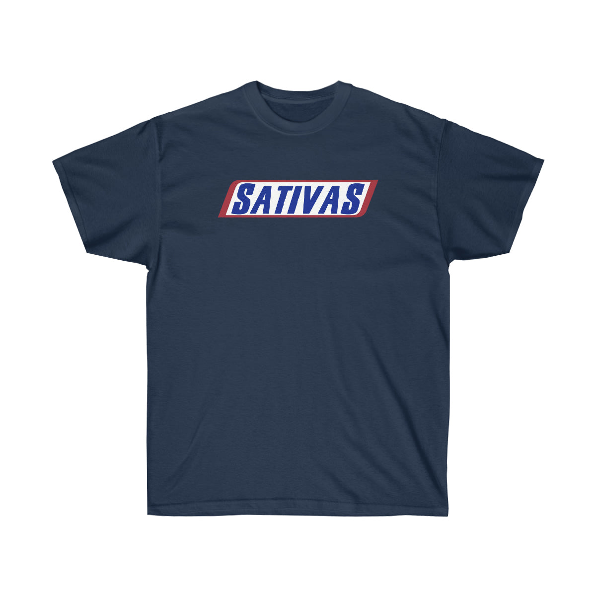 Sativas Color Men T-Shirt - Navy, L image