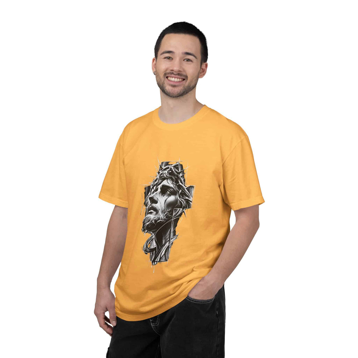 Crown of Faith 2 Unisex Garment-Dyed T-shirt image 40