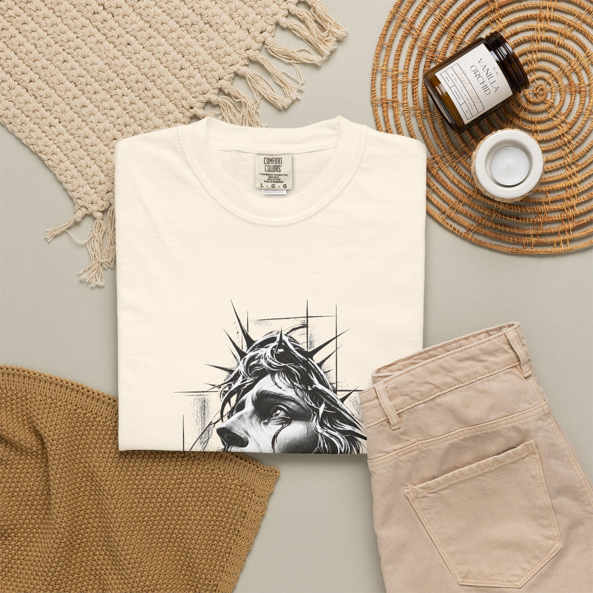 Crown of Faith 1 Unisex Garment-Dyed T-shirt image 15
