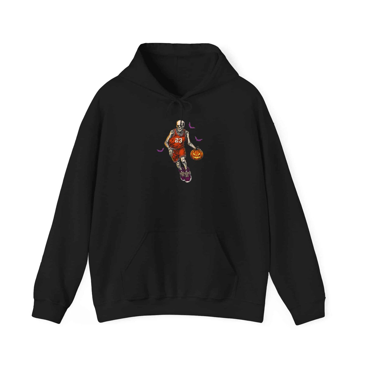 Halloween Basketball Hooded Sweatshirt - XL, Black image