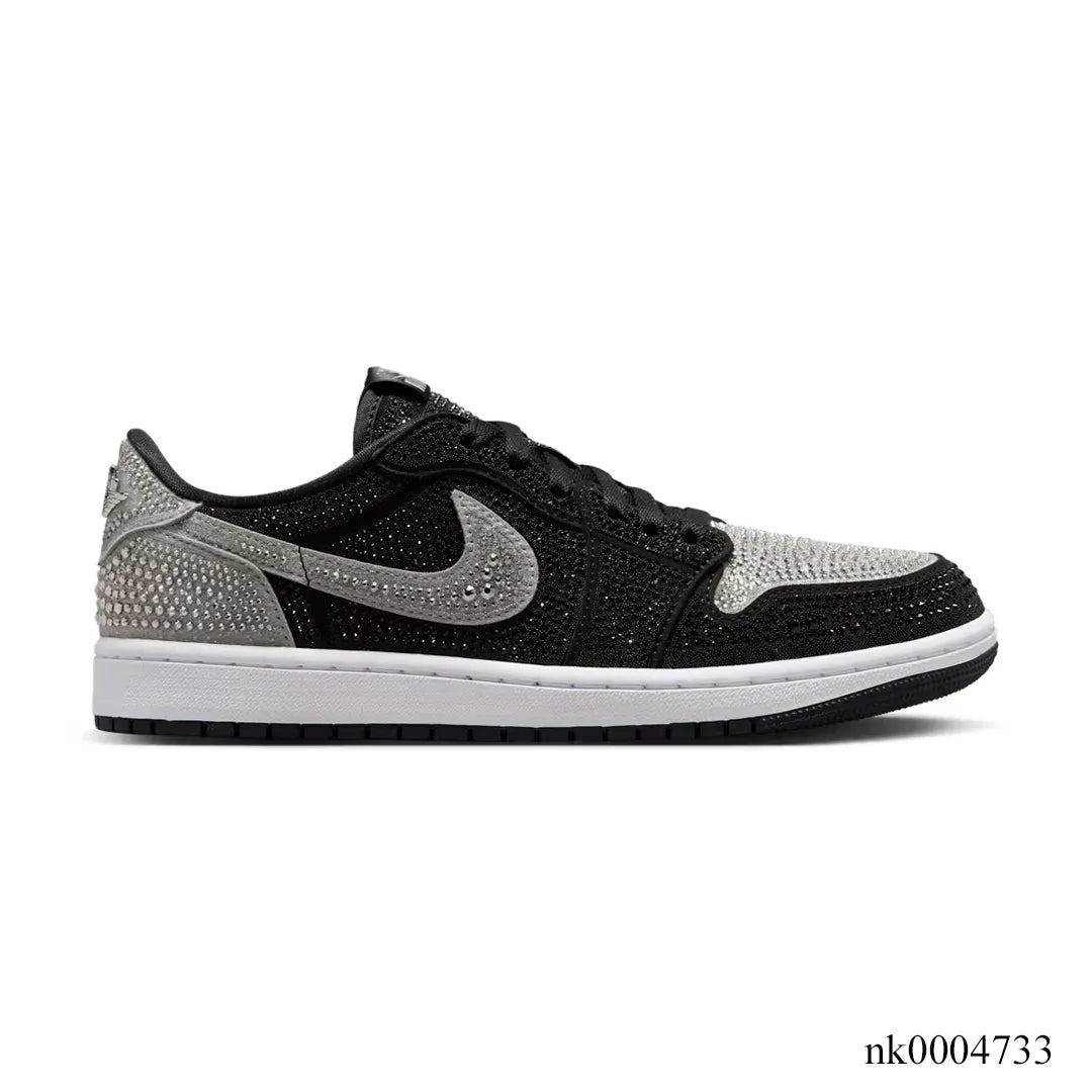 [Premium] Swarovski x AJ 1 Low OG Stealth/Crystal Shoes Sneakers – nk0004733 image 0