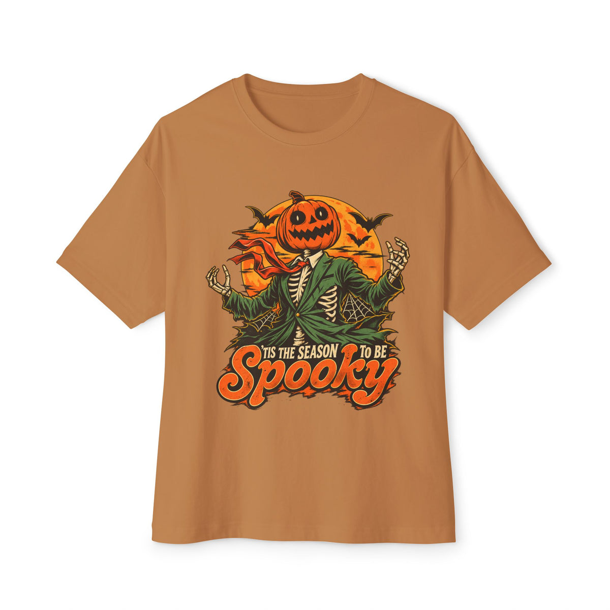 Spooky Season Unisex Oversized Boxy Tee - Toast, 3XL image