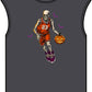 Halloween Basketball Unisex Garment-Dyed Muscle Tee image
