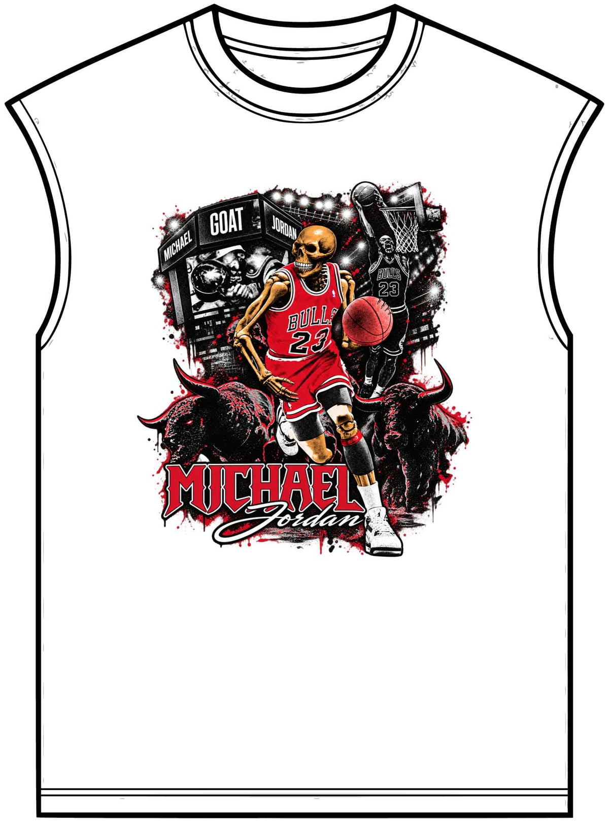 Chicago Legend 23 Unisex Garment-Dyed Muscle Tee image 4
