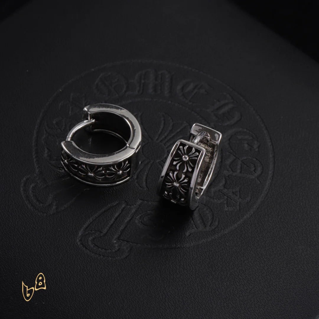 CH Cross Hoop Earrings - CH0158 image 0