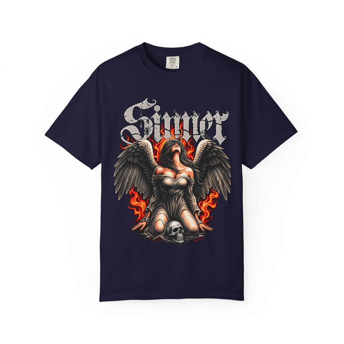 Sinner’s Flame Unisex Garment-Dyed T-shirt image 70