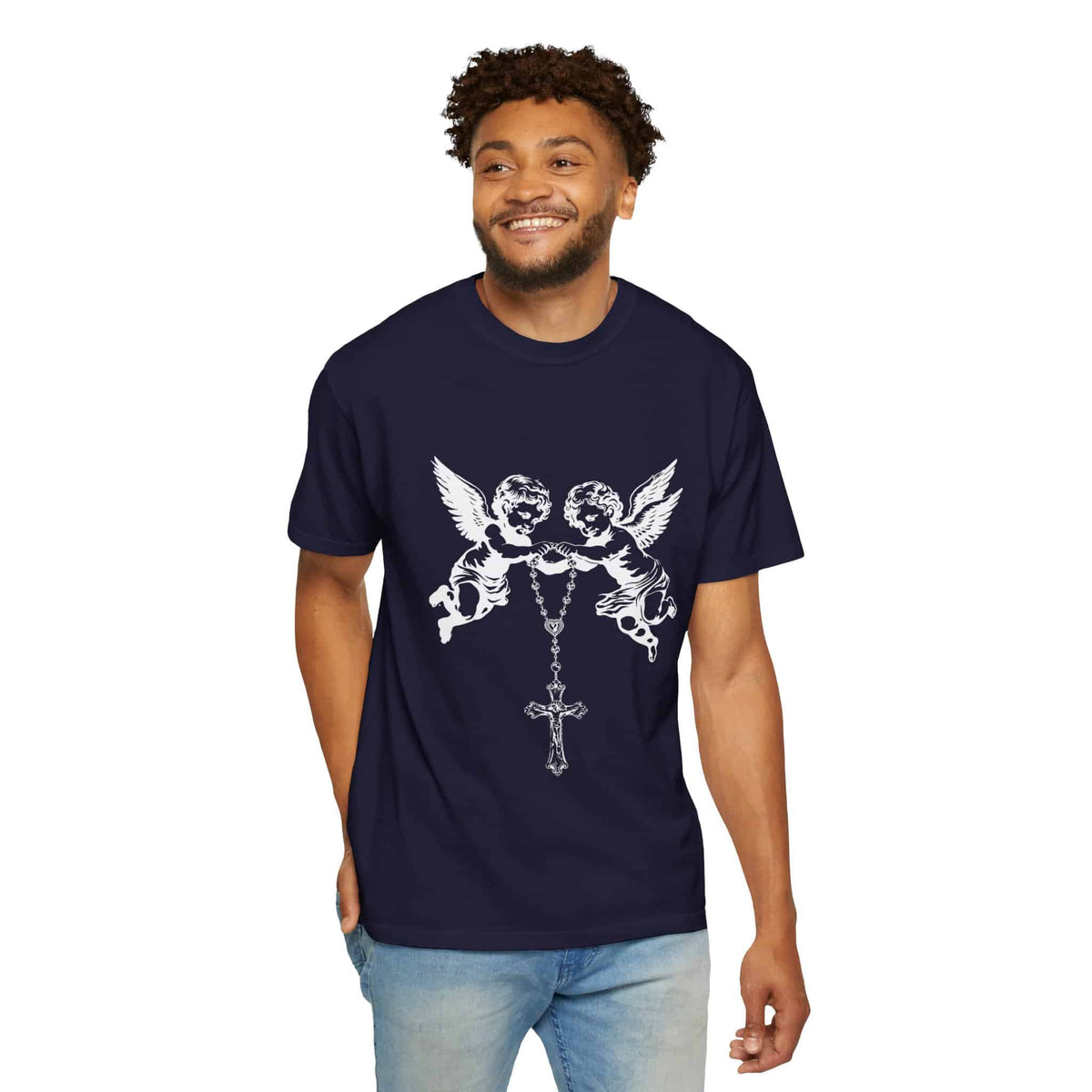 Heavenly Guardians Unisex Garment-Dyed T-shirt image 82