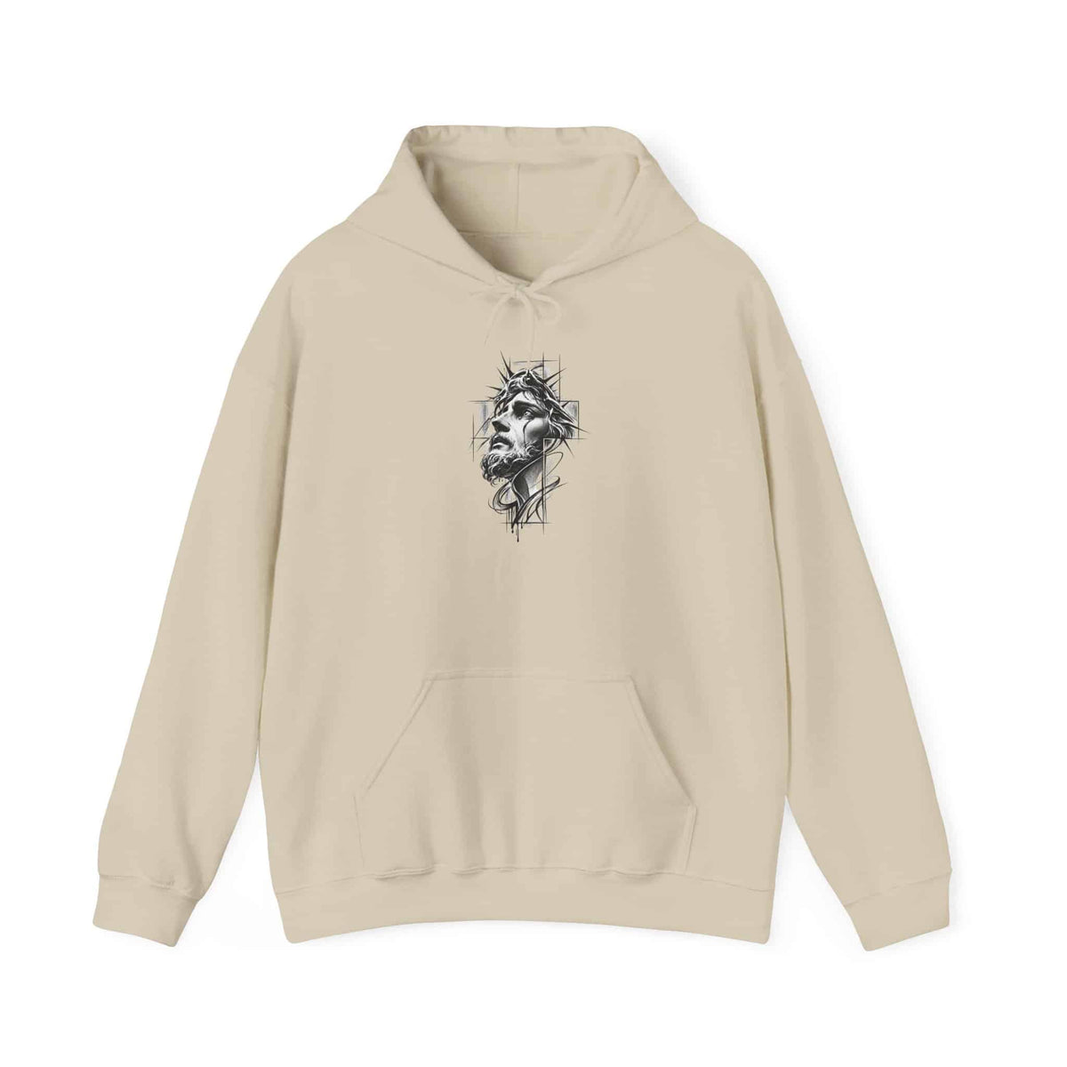Crown of Faith 1 Hooded Sweatshirt - 3XL, Sand image