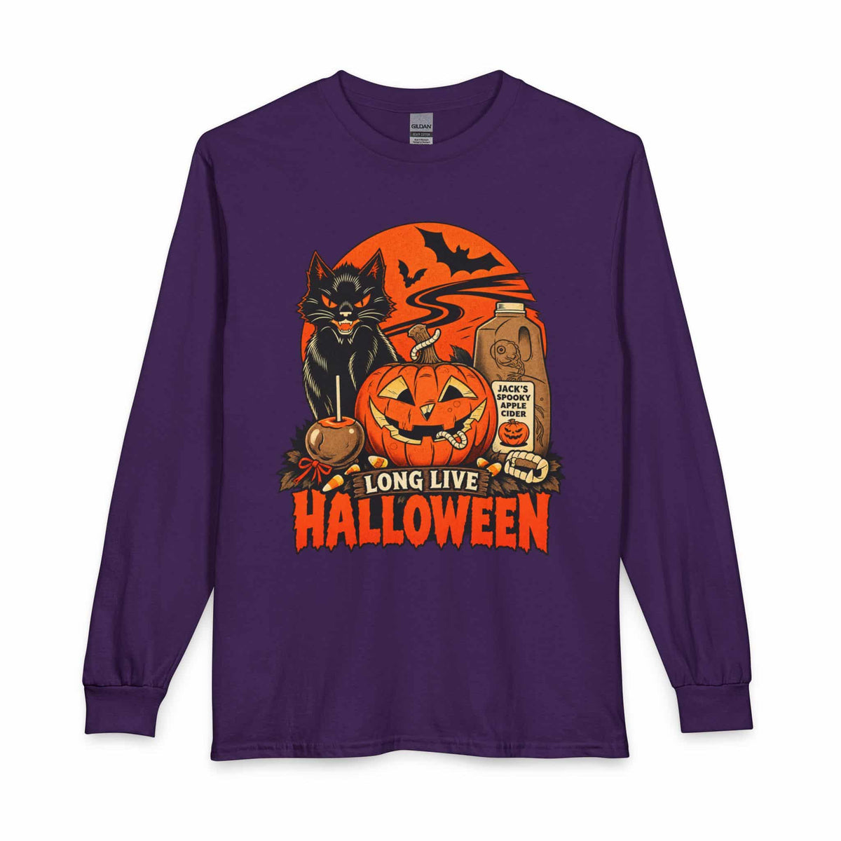 Midnight Cat Long Sleeve T-Shirt image 20