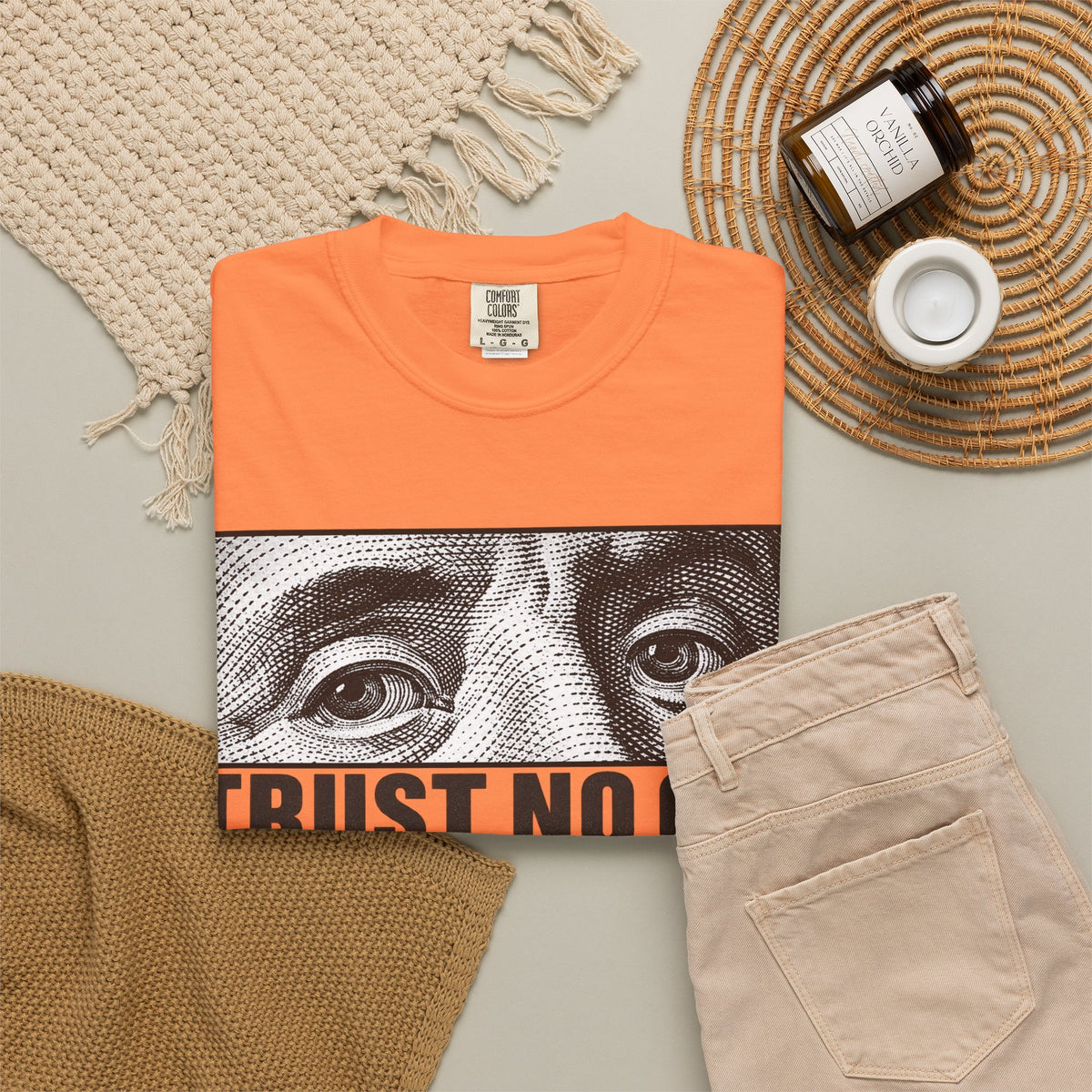 Graphic Print  Unisex Garment-Dyed T-shirt - POD0039 image 7