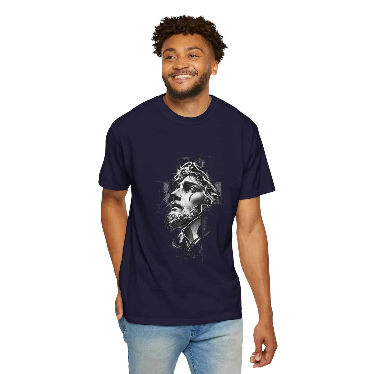 Crown of Faith 1 Unisex Garment-Dyed T-shirt image 80