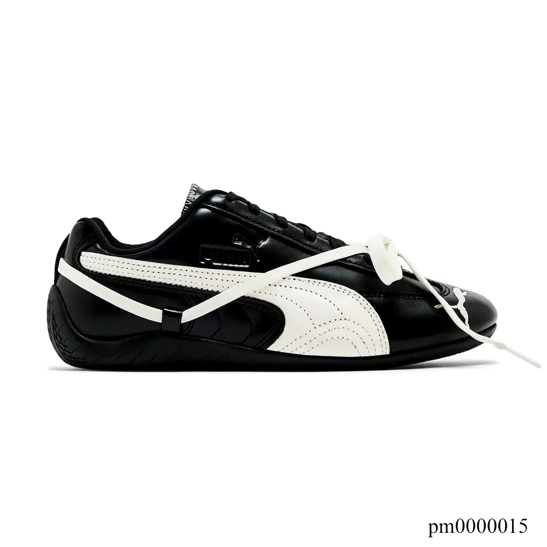 Rosé x PM Speedcat Premium Leather Black Shoes Sneakers - pm0000015 image