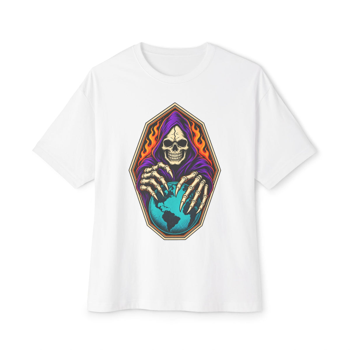 Soul Keeper Unisex Oversized Boxy Tee - White, XL image