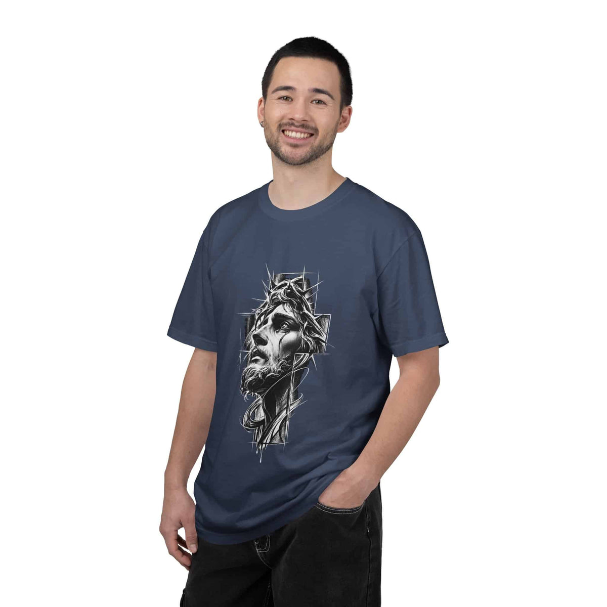 Crown of Faith 2 Unisex Garment-Dyed T-shirt image 94