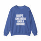 Graphic Print Crewneck Sweatshirt - POD0036 image