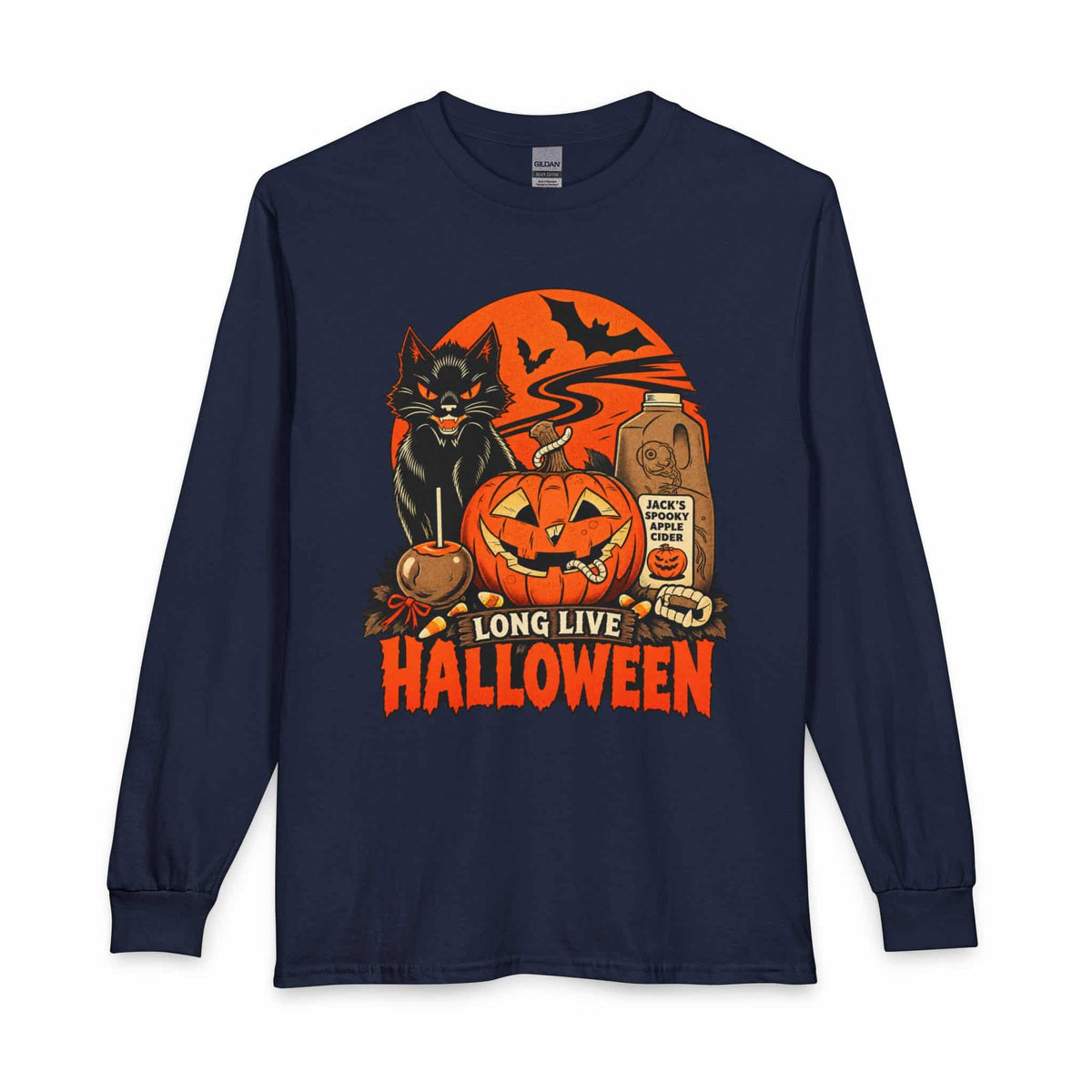Midnight Cat Long Sleeve T-Shirt image 16